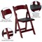 Flash Furniture Folding Chair, Mahogany w/Padded Seat XF-2903-MAH-WOOD-GG - alternate 5